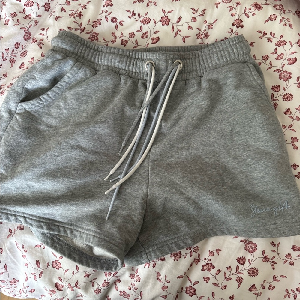 YoungLA Gray Athletic Shorts